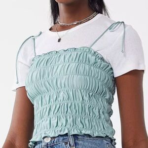 Out From Under Urban Outfitters Ruched Tank Small